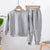 Unisex Boy Girl Junior Kid's Jacquard Letter Long Sleeve Top+ Sweatpants 2 Pcs Set 3-12Y