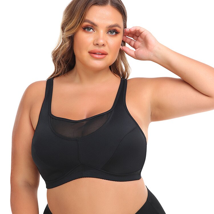 Plus Size Wireless Push Up Brassiere -Full Cup Big Size Bras for Women