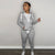 2 Piece Tracksuit Velour Jogger Sweat Outfit- Hoodie + Sweatpants with Pockets Full Zip Sportswear Winter Autumn Fall Outerwear