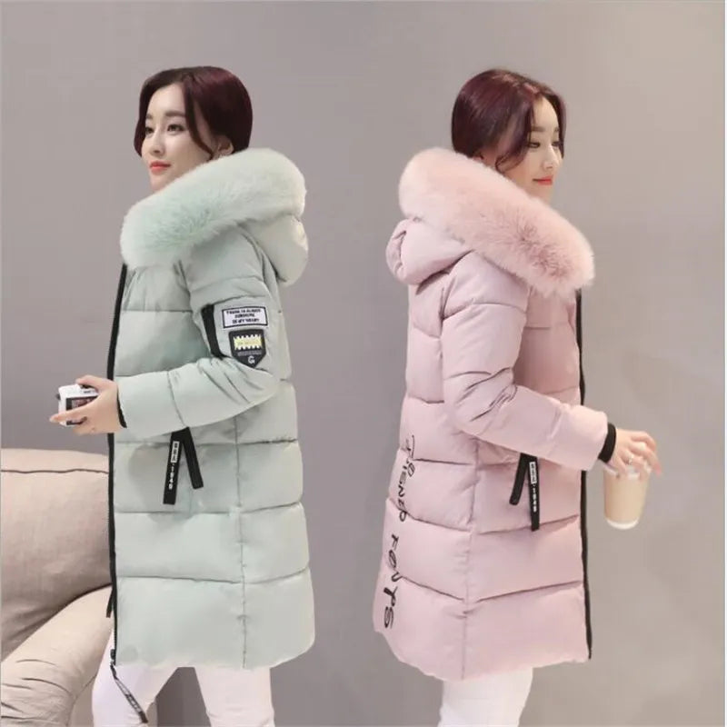 Parka coat women winter coat long cotton casual cotton hooded coat women thick warm winter coat women coat coat 2021 new