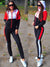 Multicolor Two Piece Sporty Casual Tracksuits Set- Hoodies and Sweatpants Fall Winter Sweatshirt Outerwear