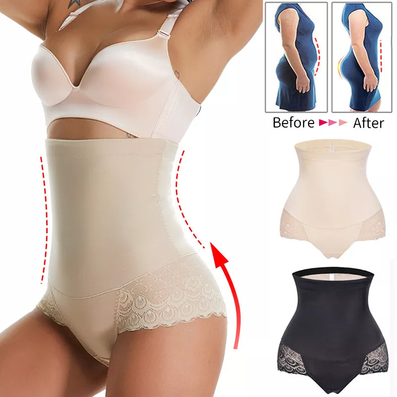 High Waist Shapewear Panties Butt Lifter Tummy Control Body Shaper- Slimming Underwear Waist Trainer