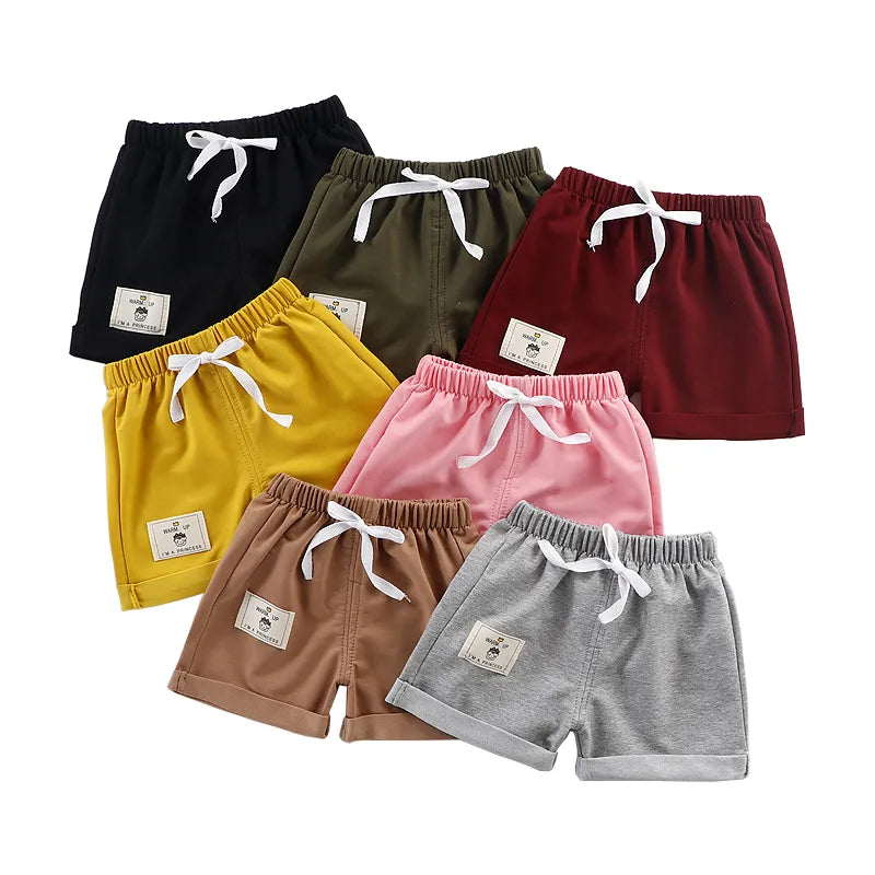 12M- 5T Newborn Baby Shorts for Boys- Casual Plain Color Kids Thin Shorts Pants
