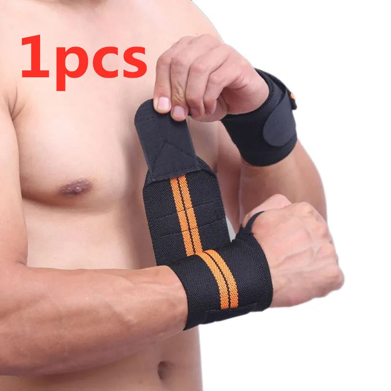 Elastic Weight Lifting Wristband - Gym Fitness Bandage Weightlifting Powerlifting Wrist Brace Support Strap
