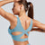 Push up cross back sports fitness bra gym workout running training exercises yoga pilates