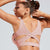 Push up cross back sports fitness bra gym workout running training exercises yoga pilates