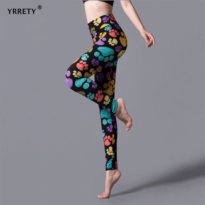 Multicolor leopard print leggings tights gym fitness sportswear activewear gym women's tights