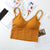 Seamless padded tank top crop top Exercise fitness gym Camisole workout running yoga pilates