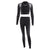 Stripes stitched women's fitness gym activewear tracksuit crop top leggings yoga gym running
