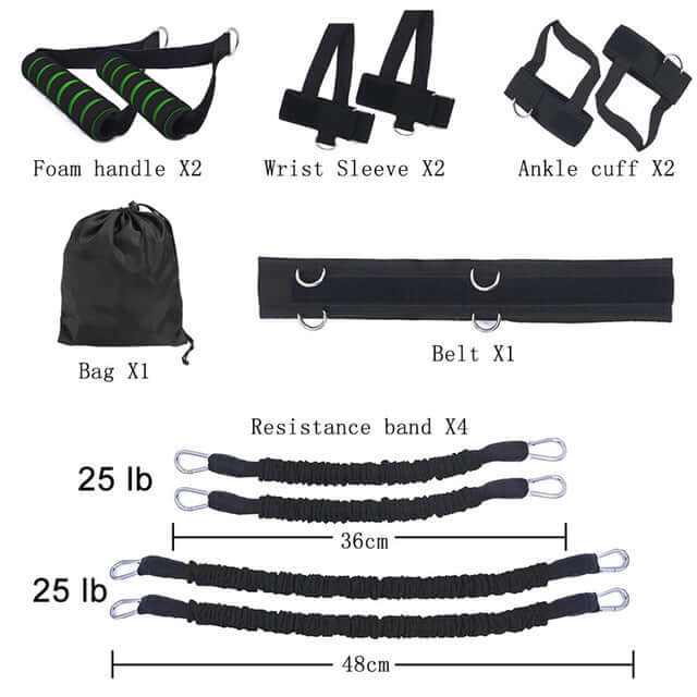 Boxing training Resistance bands exercise stretching gym equipment