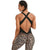 Backless sleeveless women's jumpsuit activewear fitness gym