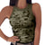 Plus size camouflage tank top Sports activewear gym fitness workout training