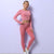 Knitted gym crop top women's leggings fitness tights exercise yoga running workout sports sportswear