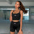 Ribkniw women's sleeveless crop fitness gym yoga running Exercise activewear shorts sports sportswear