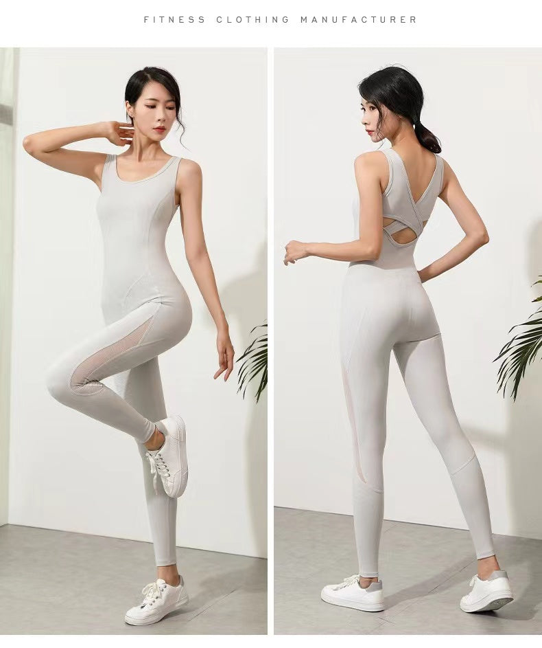 Mesh bodysuit jumpsuit playsuit fitness workout activewear sports gym exercise workout running
