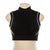 Reflective Black Sleeveless Crop Top- women's activewear TShirt top