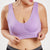 Plus size thin cotton sports bra gym fitness workout yoga fitness exercise running activewear sportswear